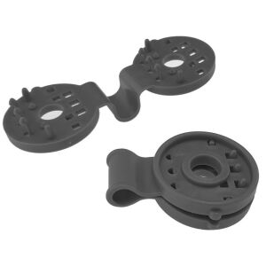 50 de cleme negre pentru plasă de umbrire, 50db Rögzítő klipsz szőtt árnyékoló belátásgátló hálóhoz, 50 db/csomag, fekete - Malatec