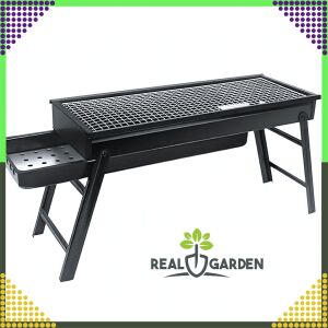 Przenośny składany grill węglowy Real Garden, 60x22x32 cm - Grillowanie i gotowanie na świeżym powietrzu