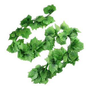 Изкуствена бръшлянна гирлянда, комплект от 12 броя, 27 м, зелена - Gardlov