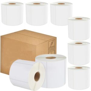 2 tekercs thermo etikett címke 100x150mm, Öntapadós, 500db címke/tekercs 121533266 - Malatec