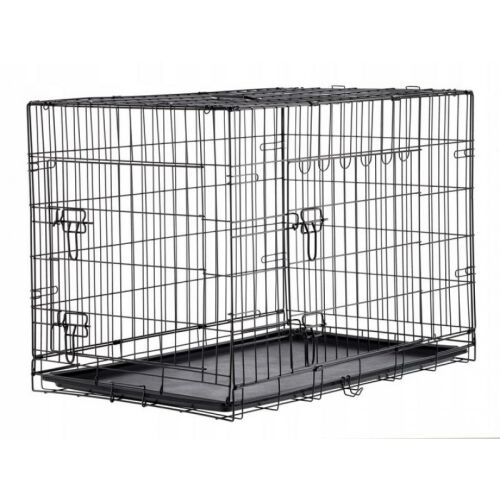 Cusca transportabila neagra pentru caini XL 91x57x63,5cm