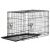 Black XL Portable Dog Kennel with Tray