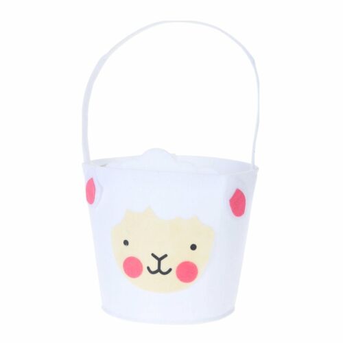 Ozdobný veľkonočný košík, vyrobený z polyesteru, 18x10x17cm, vzor ovečky 121533443