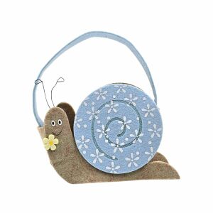 Декоративна великденска кошница от филц, модел на охлюв, 14 см 121533464 - Великденска украса