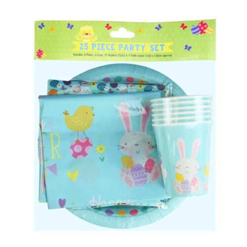 Комплект от 25 парти аксесоара, Великденска тема – зайчета, яйца и забавление! 121533473