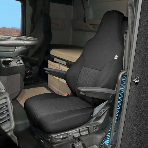 Fekete és szürke kamion üléshuzat MAN TGX II vezetőüléshez (2020-tól)