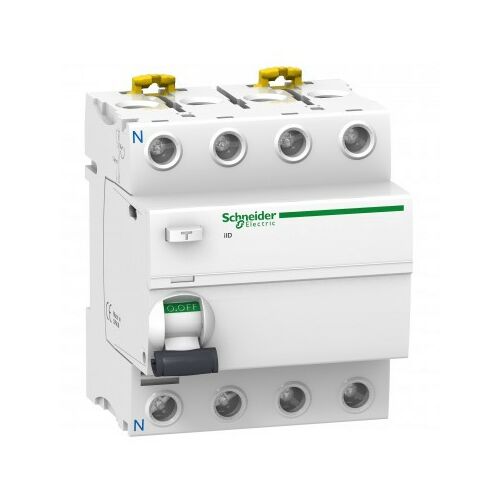 Differenciális megszakító 25A 3P+N, AC típus, 30mA, 10kA, Schneider 121533732