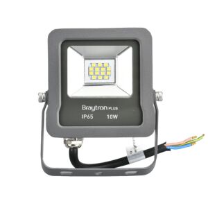 Proiector led 10W SMD, 800lm, IP65, lumina calda 3000K, Gri, Braytron 121533877 - Reflectoare și lămpi de lucru
