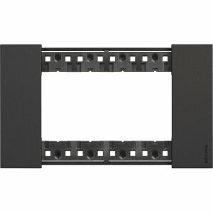 4 modulos keret, fekete, Bticino Living Now 121533967 - Villanykapcsoló keret