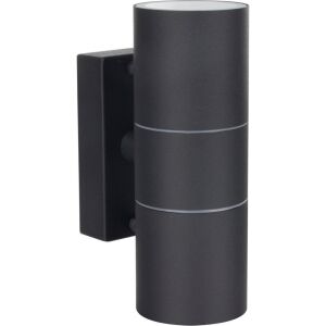 Aplica de exterior Spot, neagra, 2 becuri, dulie GU10, protectie IP44, Klausen 121533971 - Lămpi de perete pentru exterior