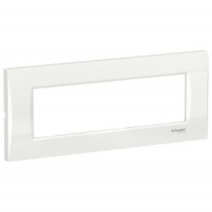 Rama 7 module curbata, alba, Schneider Easy Styl 121533997 - Rame pentru întrerupătoare