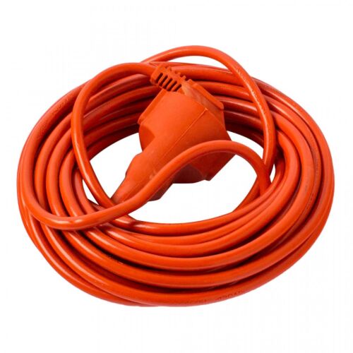 Narancssárga 10 méteres hosszabbító kábel dugóval, Strohm
