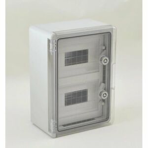 Panel 25x35x15 ABS 8x2 biztosítékok, nem felszerelt, IP65 átlátszó ajtó 121534070 - Vision