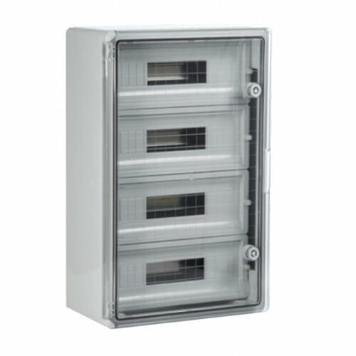 Panou 35x50x19 ABS 12x3 sigurante, neechipat, IP65 usa transparenta 121534072