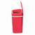TOO 12 literes rózsa szenzoros szemetes, automatic trash can, red, 12 liter capacity, open lid