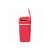 TOO 12 literes rózsa szenzoros szemetes, automatic trash can, red, 12 liter capacity, open lid