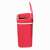 TOO 12 literes rózsa szenzoros szemetes, automatic trash can, red, 12 liter capacity, open lid