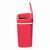 TOO 12 literes rózsa szenzoros szemetes, automatic trash can, red, 12 liter capacity, open lid