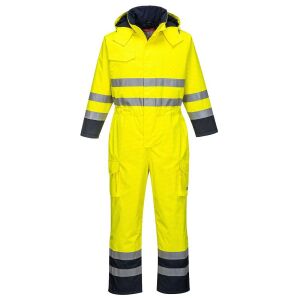 Bizflame Rain Hi-Vis Multi Overall S775YNRS, sárga/fekete színben, S méretben 121728508 - Munkás overál