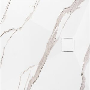 Duschtasse Magnum CARRARA WHITE 90x90