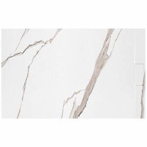Duschtasse Bazalt CARRARA WHITE 80x100