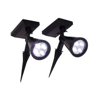 TOO GS-SL003B-4LED 2er-Pack Solar-LED-Gartenleuchten - Solarlaterne