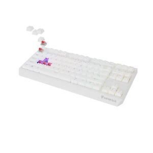 Genesis Thor 230 TKL vezeték nélküli mechanikus billentyűzet Outemu Red kapcsolókkal, fehér RGB, US elrendezés - Natec