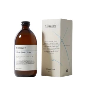 Attirecare univerzális természetes mosószer, Delicate Wash Prima, hatékonyan eltávolítja a foltokat, szantálfa, rozmaring és levendula illatát, bőrbarát formula, biológiailag lebomlik, nem ir