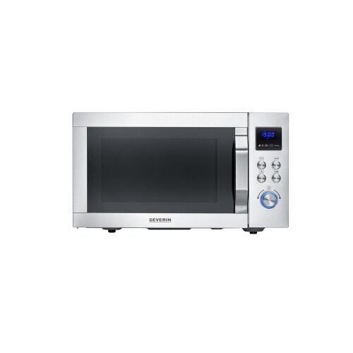 Severin 4 az 1-ben mikrohullámú sütő, 25 liter, légkeveréses funkció, 28 cm-es forgótányér, 10 automata program, grill funkció, 10 teljesítményfokozat