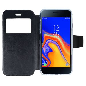 Husa Huawei P Smart Z - tip carte, inchidere magnetica si fereastra, Gekko S-View - NEAGRA