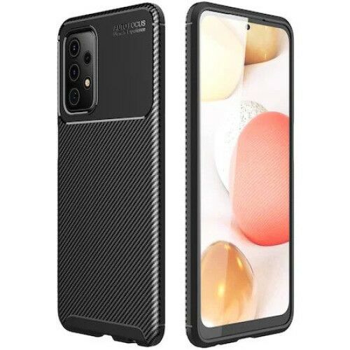 Fekete szilikon telefontok, kompatibilis Samsung Galaxy A52s és A52 modellekkel, TELGORBCS márka 