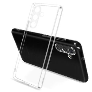 Vékony tok Samsung A13 5G-hez, kemény szilikon védelemmel, kamerakivágásokkal, átlátszó 2m, átlátszó