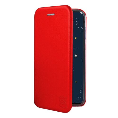 Piros Gekko Elegance flip tok Samsung A30s (A307) telefonhoz mágneses záródással