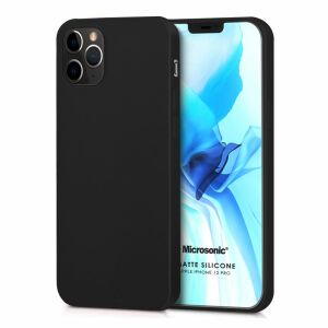 Fekete szilikon telefontok iPhone 12 Pro-hoz, Gekko márka - Gekko