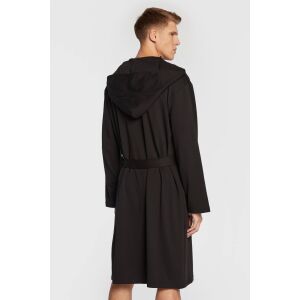 Calvin Klein Herren Bademantel mit Kapuze in Schwarz - Bademantel für Herren