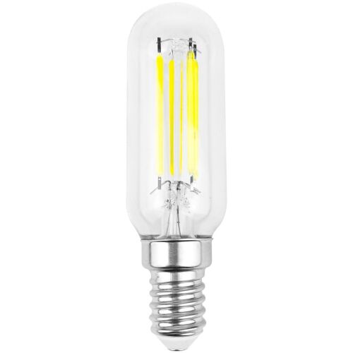 Avide LED Filament T25 4W E14 NW 4000K Glühbirne, Klarglas, warmweißes Licht