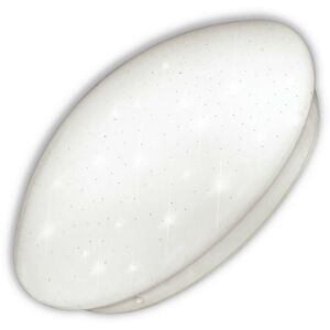 Avide Stella LED Deckenleuchte, weiß, oval, Sternenmuster - Deckenleuchten