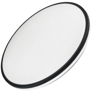 Lampa de plafon Avide Olivia-CCT LED, 48W, 2600 lumeni, alb neutru, telecomandă, design cu stele - Plafoniere