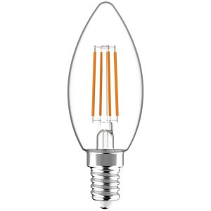Avide LED Filament Kerzenlampe, E14, 5.9W, 4000K, Dimmbar, 806 Lumen, Hohe Lumen, Neutralweiß - Glühbirnen