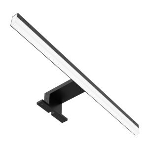 Avide LED czarna prostokątna lampa do lustra, 400mm, neutralna biel - Oświetlenie meblowe