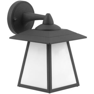 Avide Navarre lampa ścienna zewnętrzna, czarna, gniazdo E27, IP44 - Zewnętrzna lampa ścienna