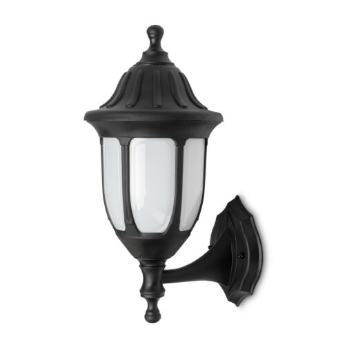 Avide Mateo-U Czarna Zewnętrzna Lampa Ścienna, E27 IP44