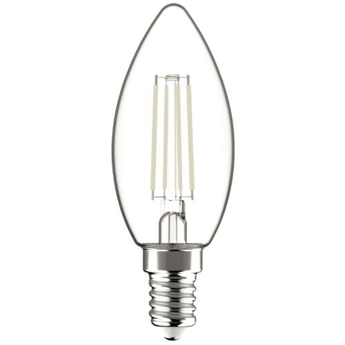Avide LED Filament Kerzenlampe, 4.5W, E14, 4000K, Weiß, 470 Lumen, Hohe Lumen