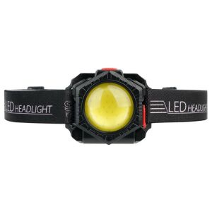 Entac Nabíjateľná LED čelovka, čierna, vodotesná IP54 - Entac