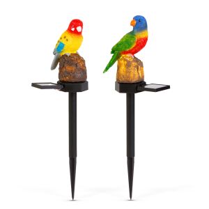 Bewello papagáj szolár kerti leszúró lámpák, kültéri dekorációs világítás - Bewello