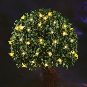 Bewello Garden of Eden napelemes pillangó fényfüzér bokrot díszítve - Bewello