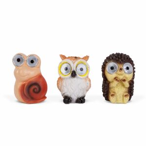 Bewello Garden of Eden napelemes csiga, bagoly és sün kerti lámpák. - Bewello