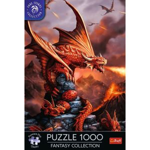 Anne Stokes Feuerdrache Puzzlebild, 1000-teilige Fantasy-Kunst - Puzzle & Rätsel