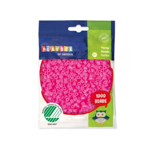 PlayBox: 5mm-es MIDI vasalható gyöngy 1000db-os pink színben