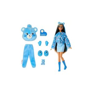 Barbie Cutie Reveal Care Bears Zrzędliwy Miś lalka z elementami kostiumu i akcesoriami - Mattel Baba
